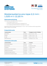 Mastersystems pre-tape 2,2 mm - 1,525 m x 12,2 m - TF